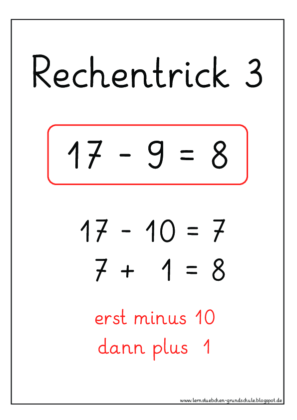 Rechentrick 3 - ZR 20